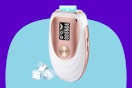  Oreeth IPL Laser Hair Removal Device on a blue background.