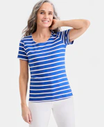 Women's Printed Scoop-Neck Top