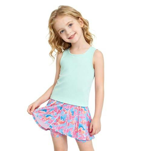 Kids' Sun Protection Tank and Skort Set