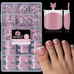 French Toe Nail Press Ons
