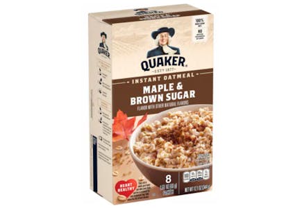 5 Quaker Oatmeal Boxes