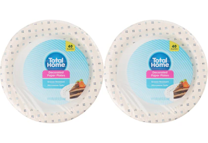 2 Total Home Paper Plate Packs