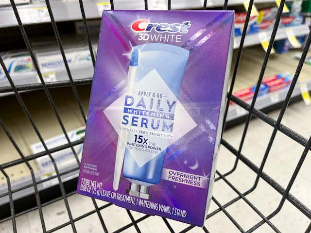 Crest 3D Whitening Serum, as Low as $10 at CVS card image