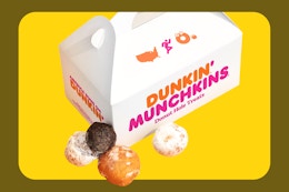 Current Dunkin’ Deals: 10-Count Munchkins Just $2 This Week Only card image