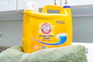 arm hammer laundry detergent in laundry room