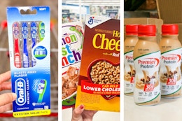 Top Coupon Deals: Free Toothbrushes, $0.88 Cereal, $1.59 Protein Shakes card image