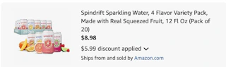 Spindrift Amazon receipt