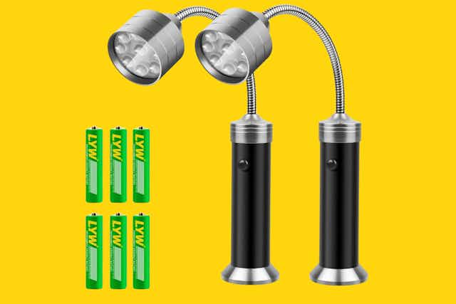 Magnetic LED Lights 2-Pack, Just $14 on Amazon card image