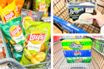chips ice cream soda collage