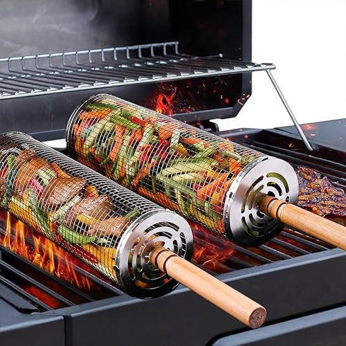 Rolling Grill Basket