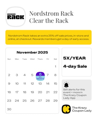 Nordstrom rack clear the rack 2025