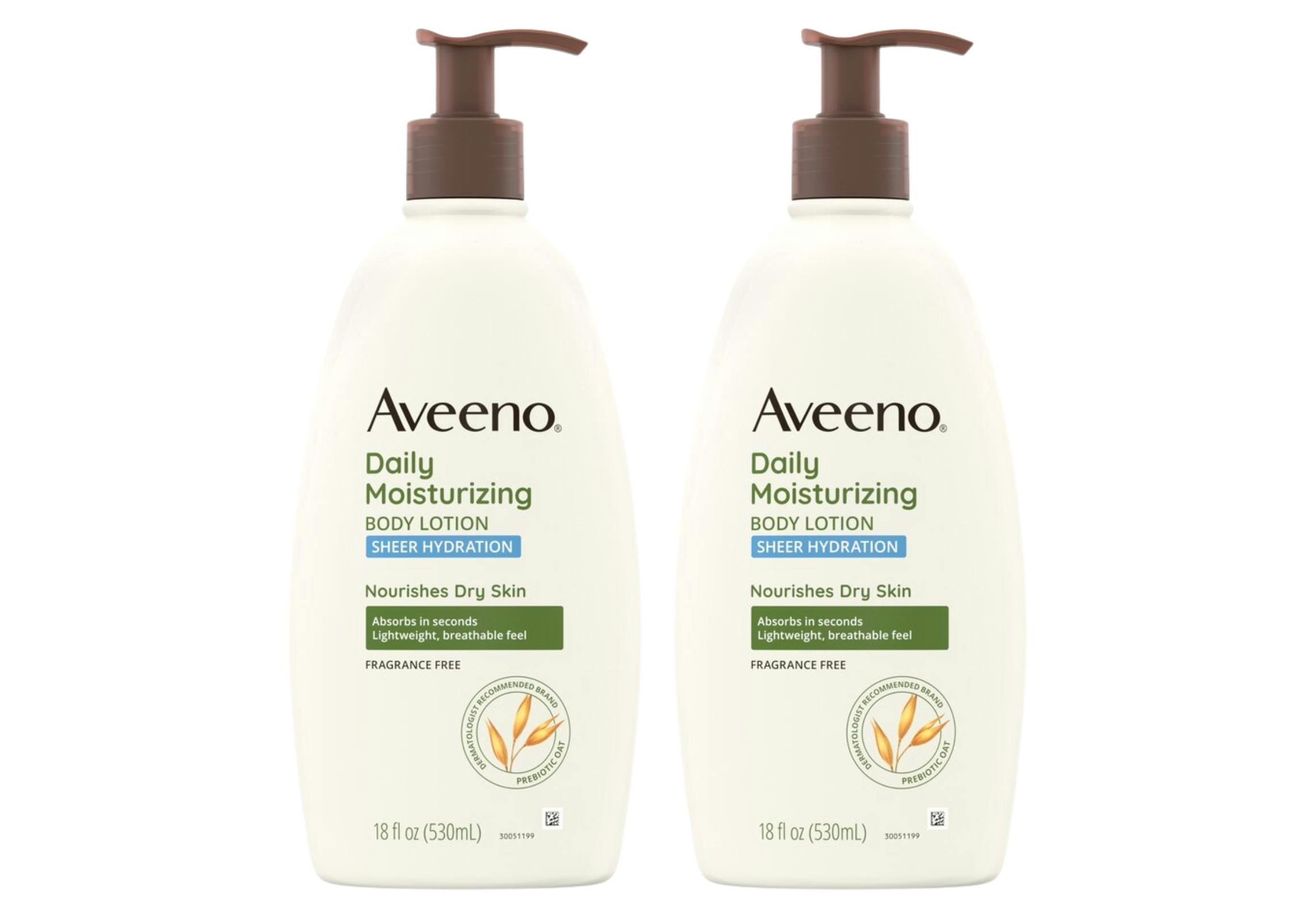 2 Aveeno Body Lotions