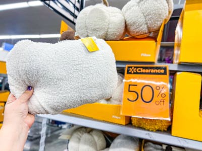 Pumpkin Sherpa Decorative Pillow