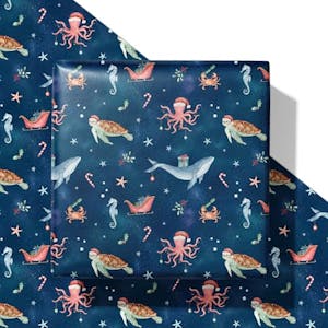 Ocean Christmas Wrapping Paper