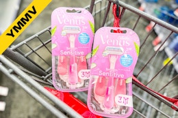 gillette venus disposable razors in a cart