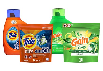 4 P&G Laundry Products