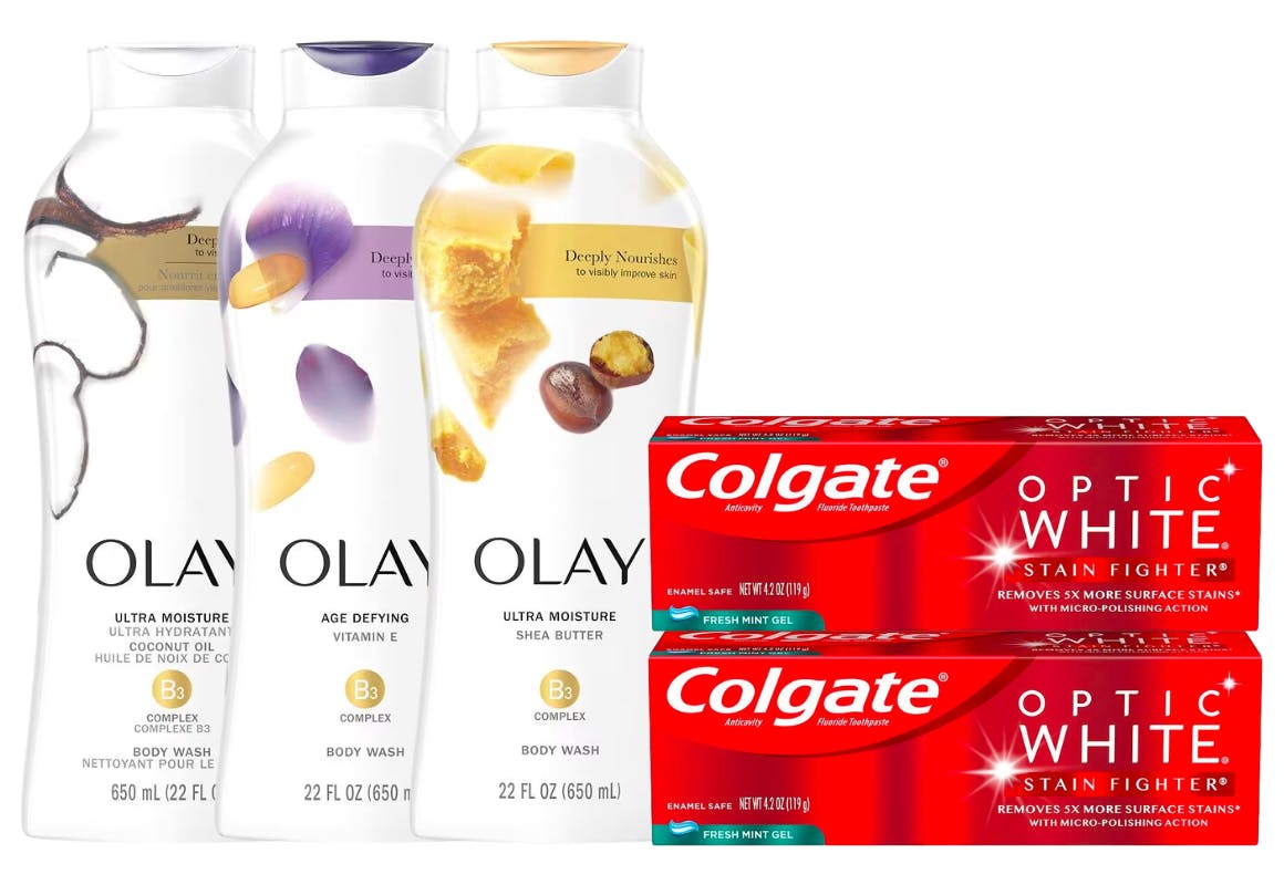 3 Olay + 2 Colgate