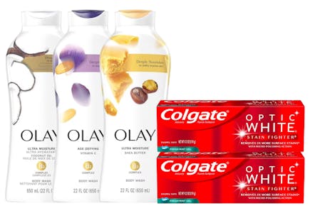 3 Olay + 2 Colgate