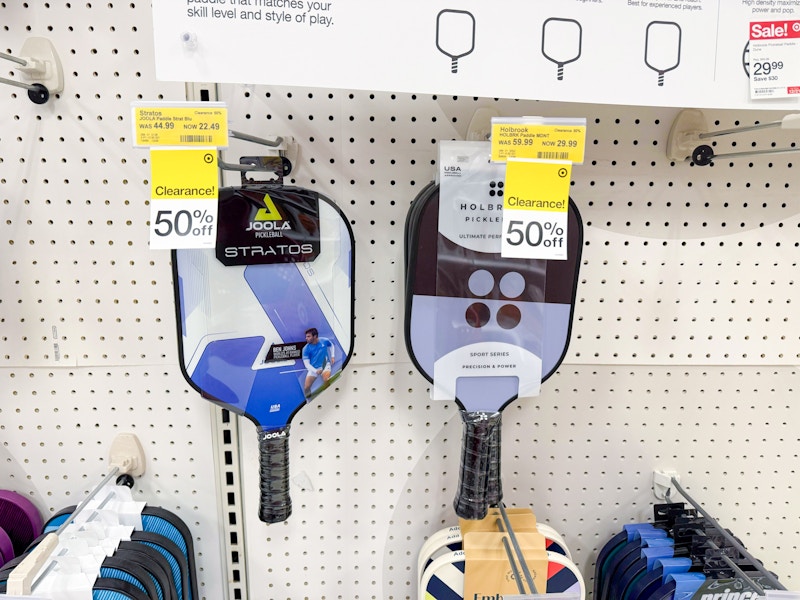 joola stratos pickleball paddle hanging at target