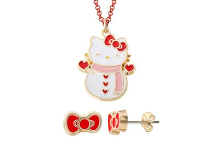 Hello Kitty Christmas Jewelry Set
