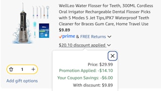 Water Flosser Cart