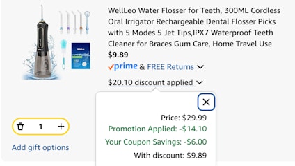 Water Flosser Cart