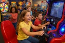 kids playing at chuck e cheese 