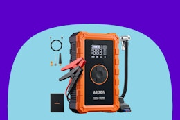 Portable Jump Starter With Tire Air Compressor, Just $35 on Amazon  card image