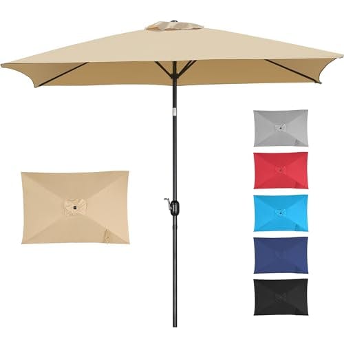 Yaheetech Rectangular Patio Umbrella