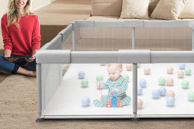 Jumbo Baby Playpen, Only $39.98 for Prime Members card image