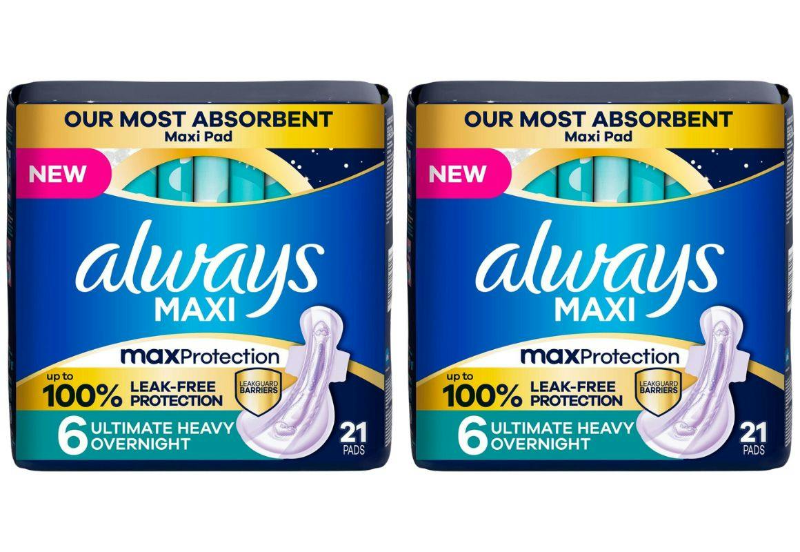 2 Always Maxi Pad Packs