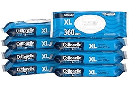 Cottonelle Flushable Wipes 8-Pack