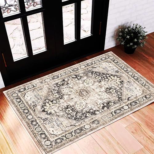 Vintage Distressed Area Rug