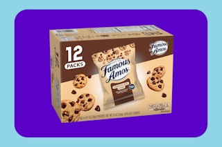 Famous Amos Cookies box on KCL template
