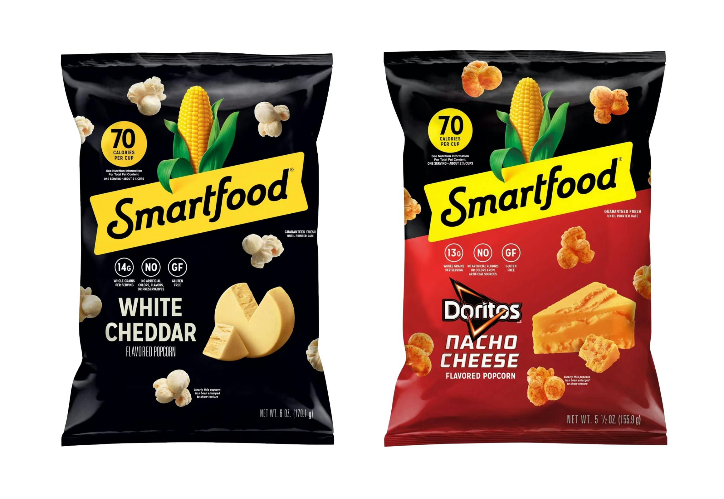 2 Smartfood Popcorns