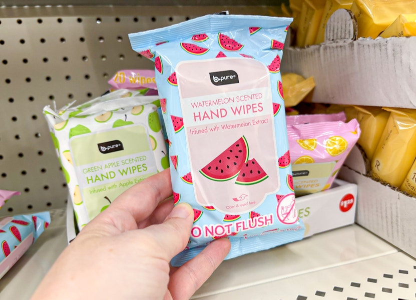 dollar tree b-pure watermelon wipes
