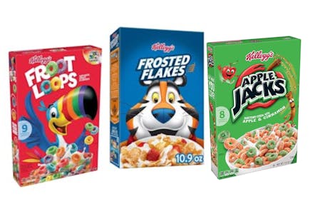 3 Kellogg's Cereal Boxes