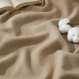Bedsure Cotton Herringbone Blanket
