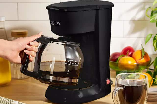 Get a 12-Cup Coffee Maker for $16 at Macy's card image
