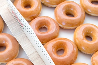 boxes of krispy kreme original glazed doughnuts