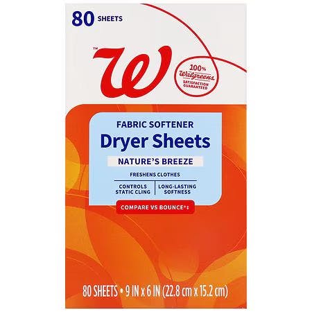 Walgreens Dryer Sheets
