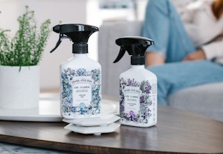 odor eliminator sprays on a table