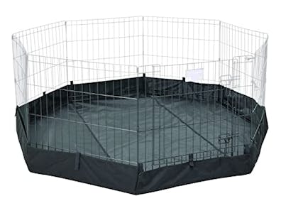 Octagon Exercise Pen Fabric Mesh Bottom