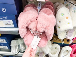 Women's Crossband Slide Slippers, Only $11.40 at Target card image