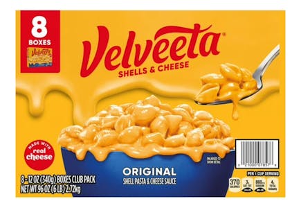 Velveeta Shells and Cheese 8-Pack