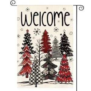 Christmas Tree Garden Flag
