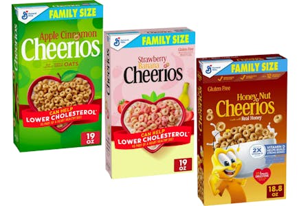 3 Family-Size Cheerios at Walmart