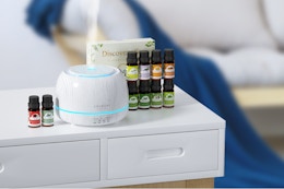 Aromatherapy Diffuser With 10 Essential Oils, $14.87 on Amazon card image