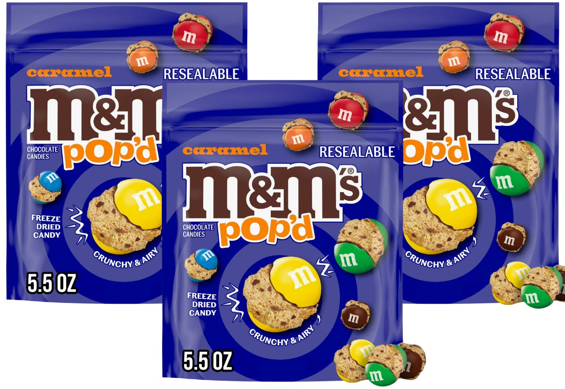 3 M&M'S Pop'd Candy Bags
