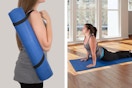 blue Wakeman yoga mat